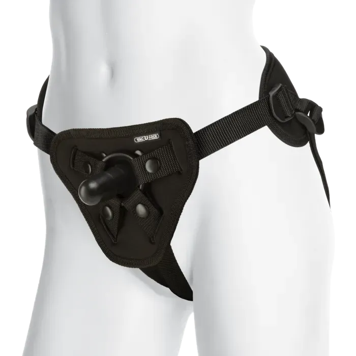 The Classics Vac-U-Lock Supreme Harnas met plug zwart