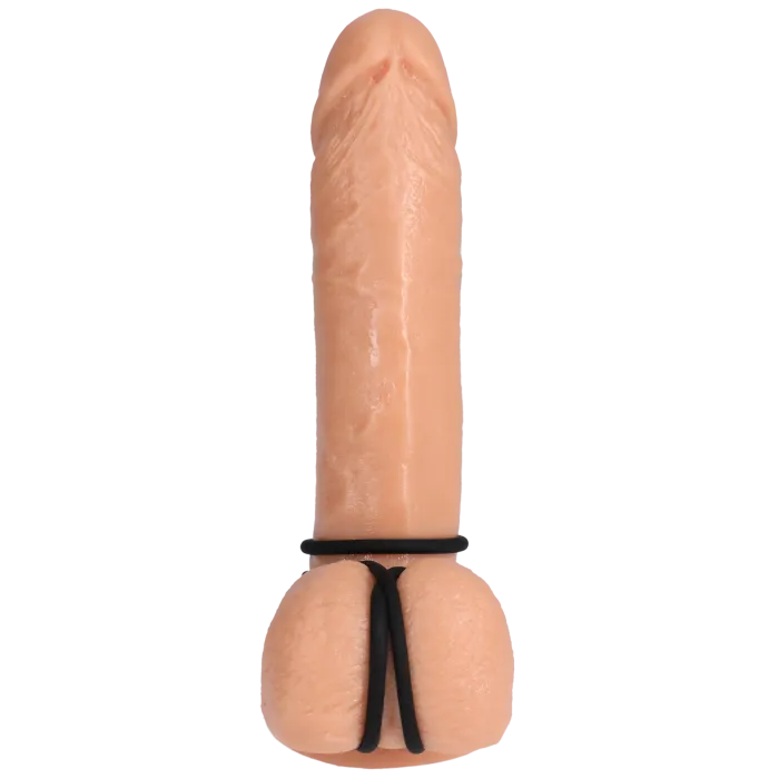 The Classics Rock Solid Tri-Pack siliconen cockring zwart 3 stuks
