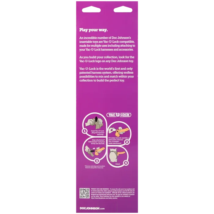 Doc Johnson Vac-U-Lock Hung dildo vanilla XL