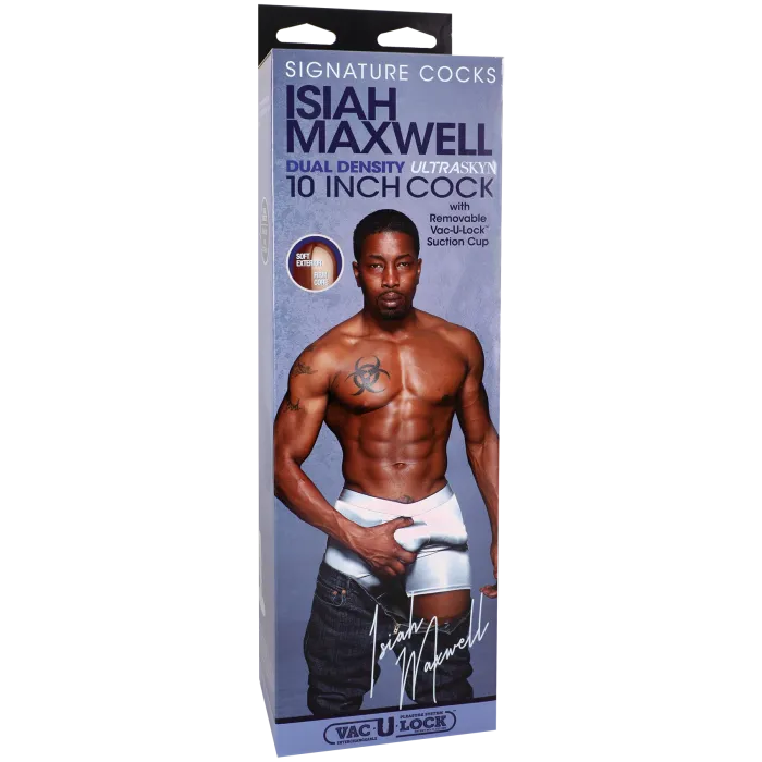 Signature Cocks Isiah Maxwell dildo 10 inch ULTRASKYN bruin