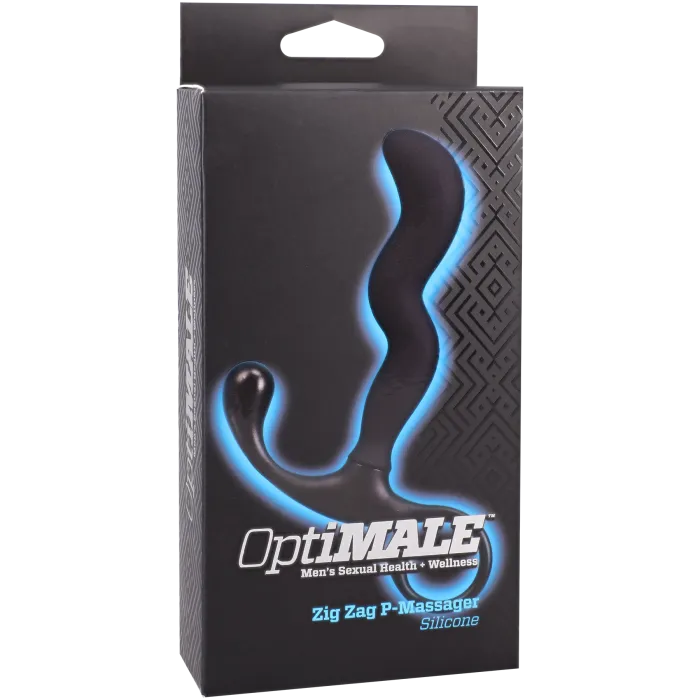 The Classics OptiMALE Zig Zag prostaatmassager zwart siliconen