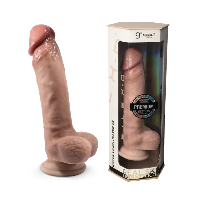 SILEX-D Premium Model 1 dildo 9 inch siliconen