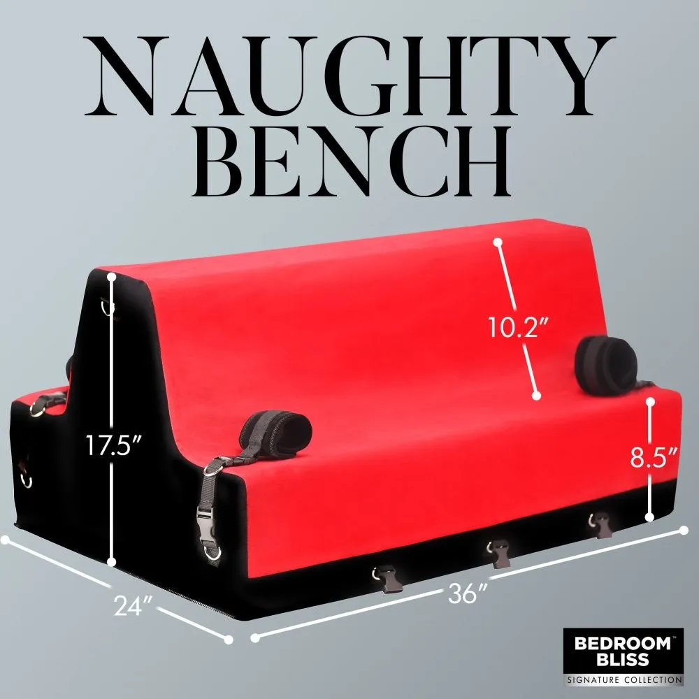 Bedroom Bliss Lover's Bondage Bench bank rood foam