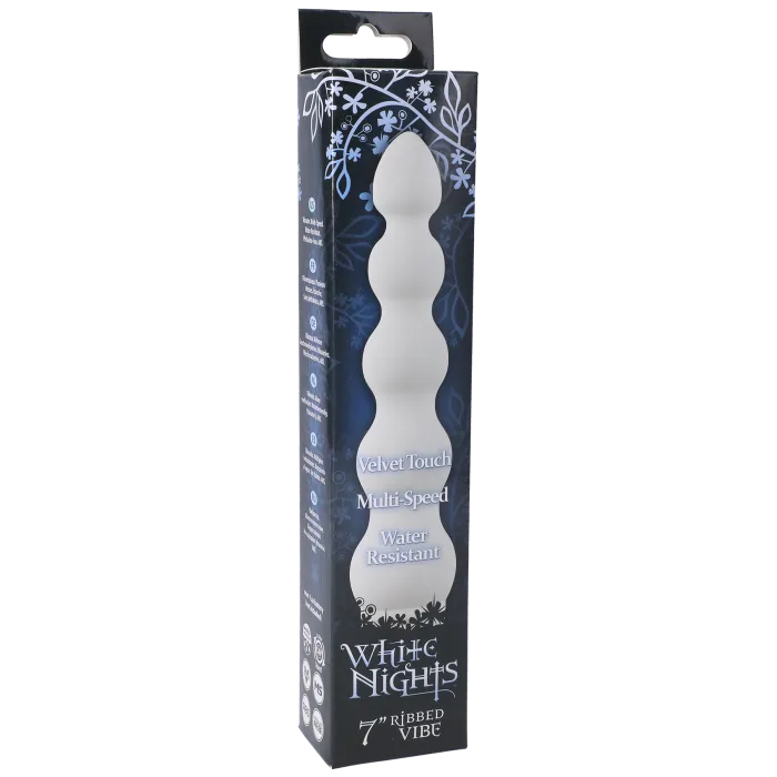 White Nights 7 inch ribbel vibrator wit multi-speed