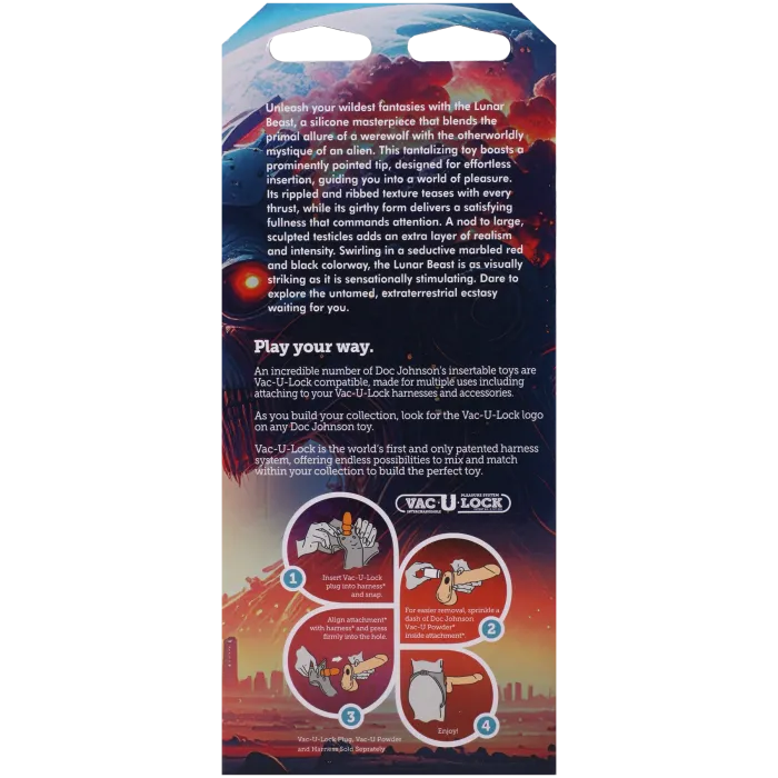 The Classics Fantasy Fuckers Red Raider dildo siliconen