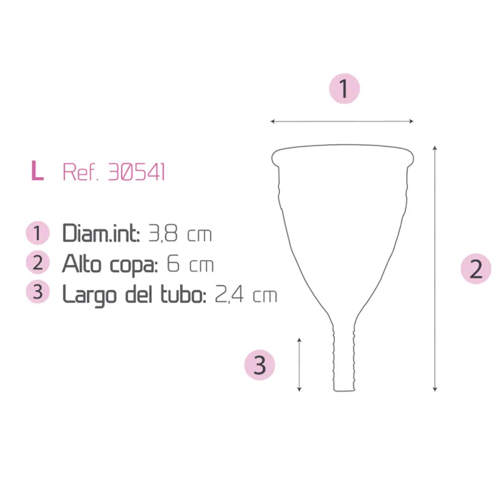 Femintimate Eve menstruatiecup L roze silicone
