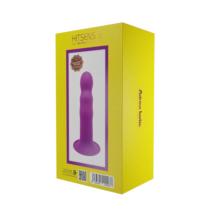 Adrien Lastic Hitsens 3 siliconen dildo paars dual density