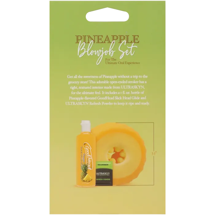 GoodHead Pineapple blowjob set stroker ananas + glijmiddel