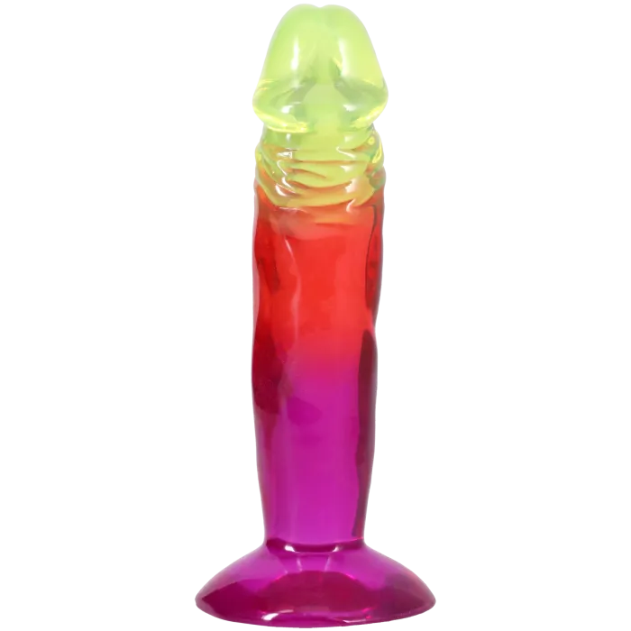 The Classics Crystal Jellies dildo 6,5 inch rainbow