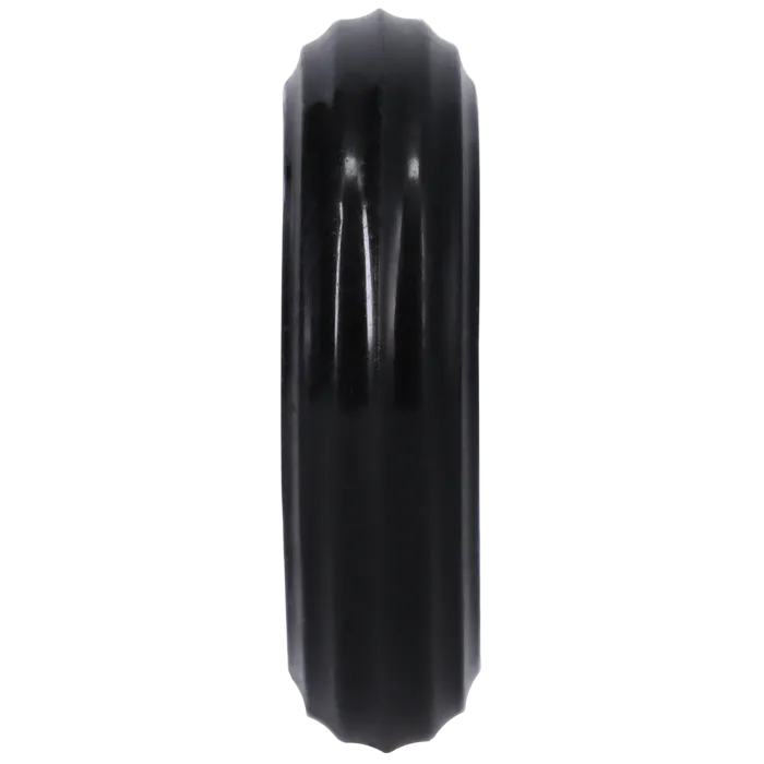Rock Solid Ribbed Donut cockring zwart siliconen