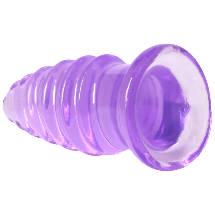 The Classics Crystal Jellies Anal Twist anale dildo Clear geribbeld