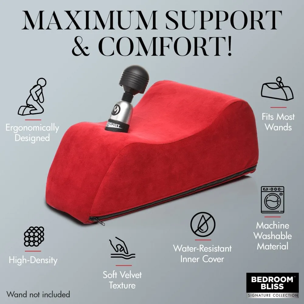 Bedroom Bliss Deluxe Wand Saddle Positioneringskussen Rood