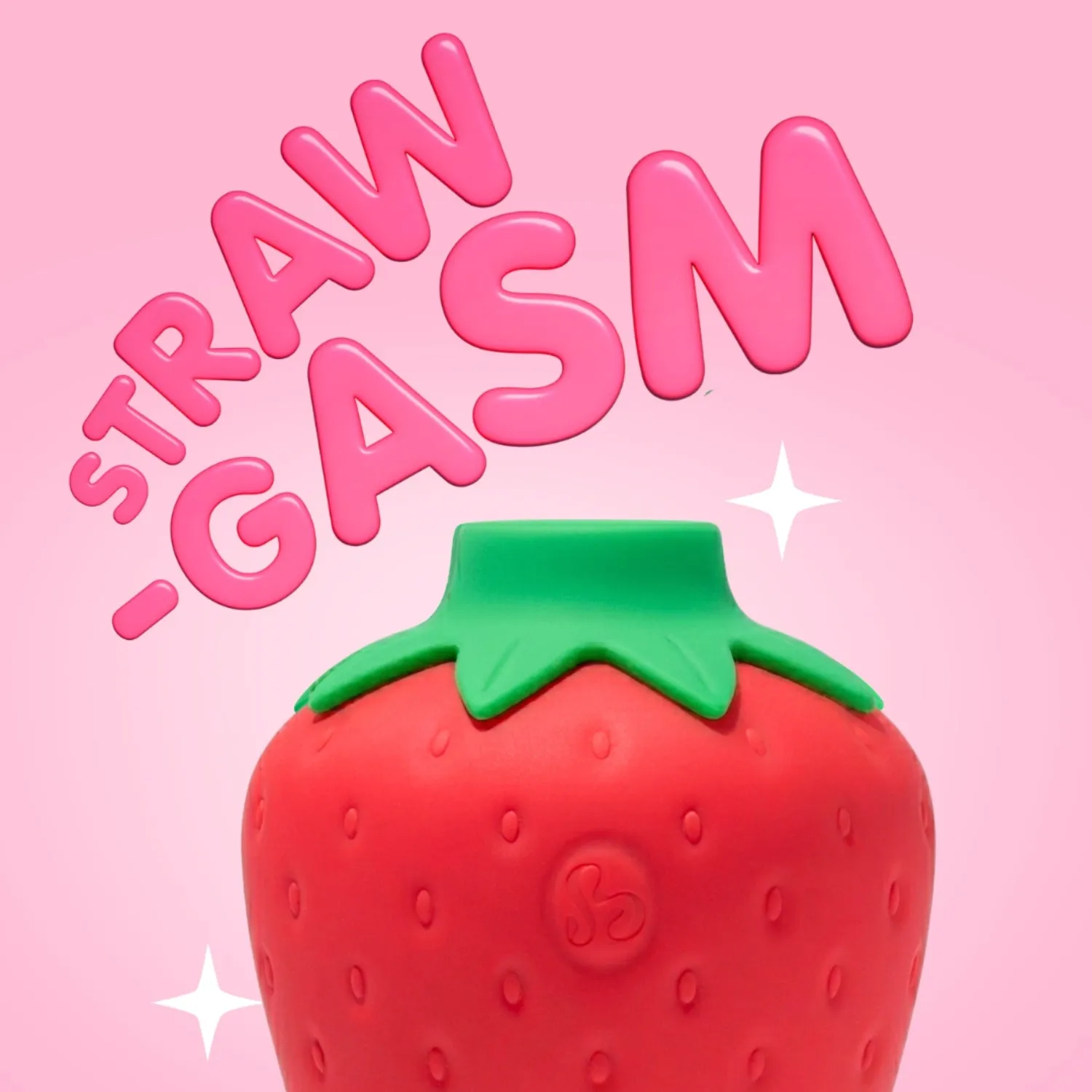 So Divine Strawgasm aardbei luchtdruk vibrator