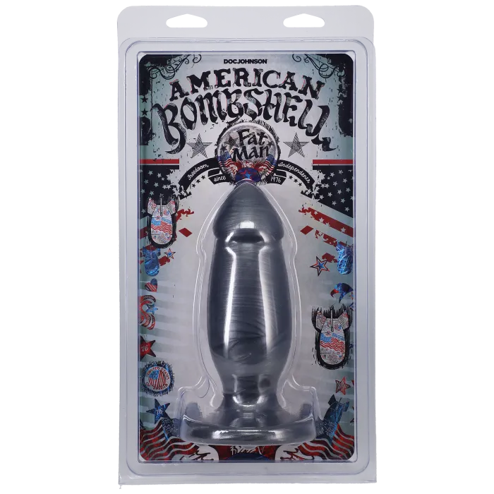 American Bombshell Fat Man buttplug gun metal