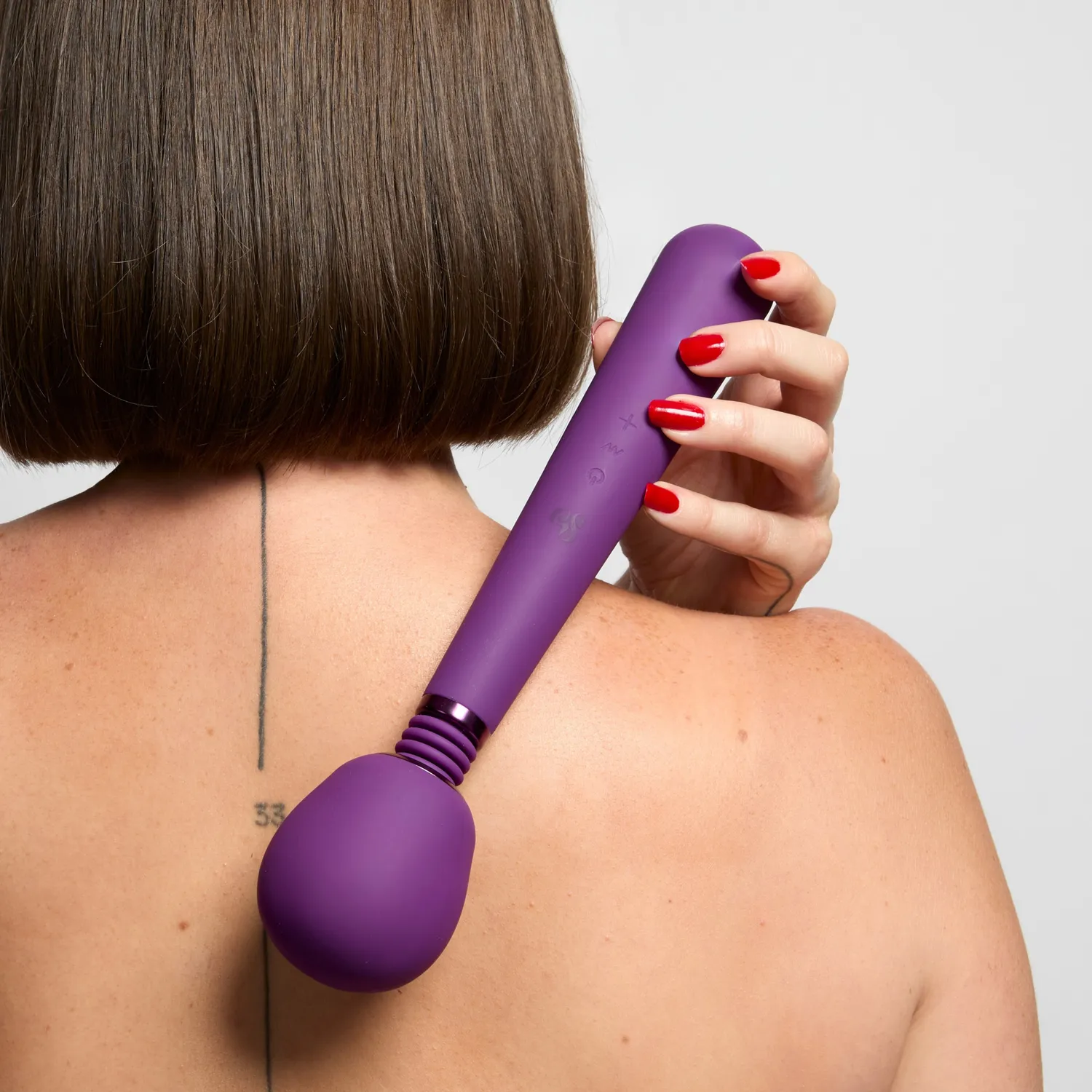 So Divine Wonder Wand Vibrator Paars Oplaadbaar Siliconen