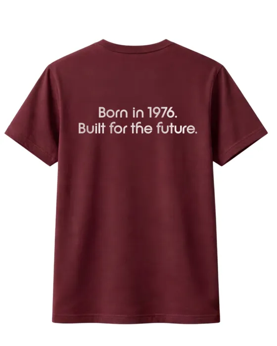 The Classics Doc Johnson Born in 1976 T-shirt Maroon katoen