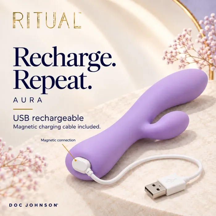 The Classics Ritual Aura rabbit vibrator lila 10 standen