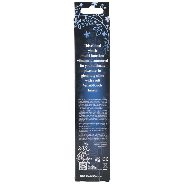 White Nights 7 inch ribbel vibrator wit multi-speed