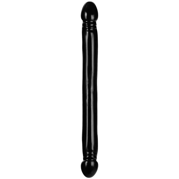 The Classics Double Header Dong 18 inch dubbele dildo zwart soepel