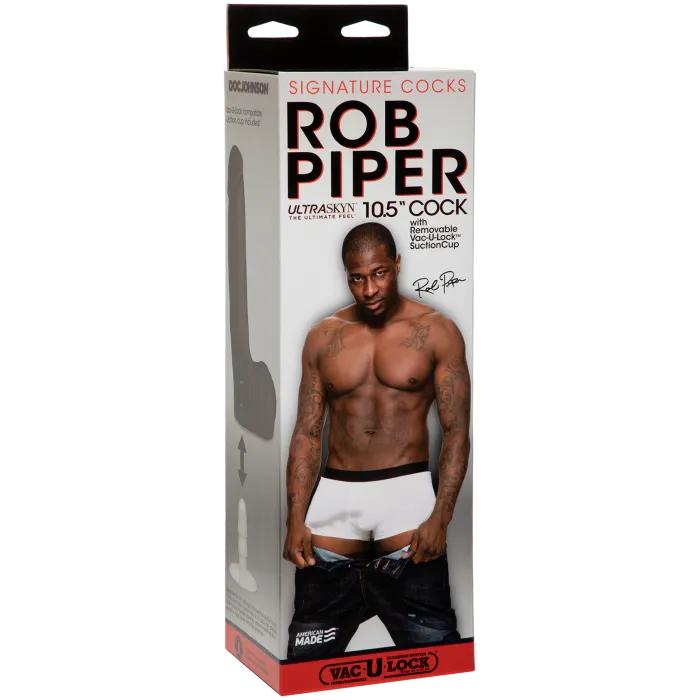 Signature Cocks Rob Piper 10.5 dildo ULTRASKYN zuignap