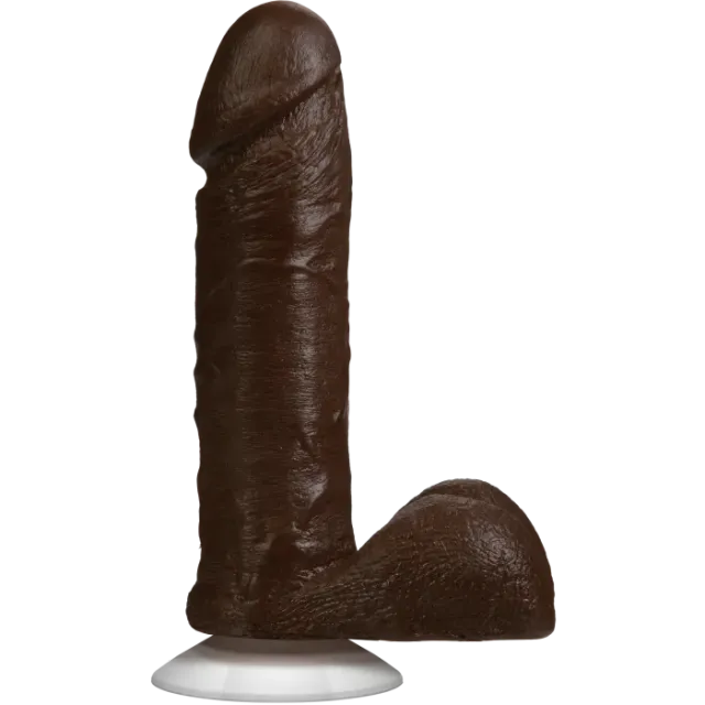 The Classics Realistic Cock dildo 15cm chocolate zuignap