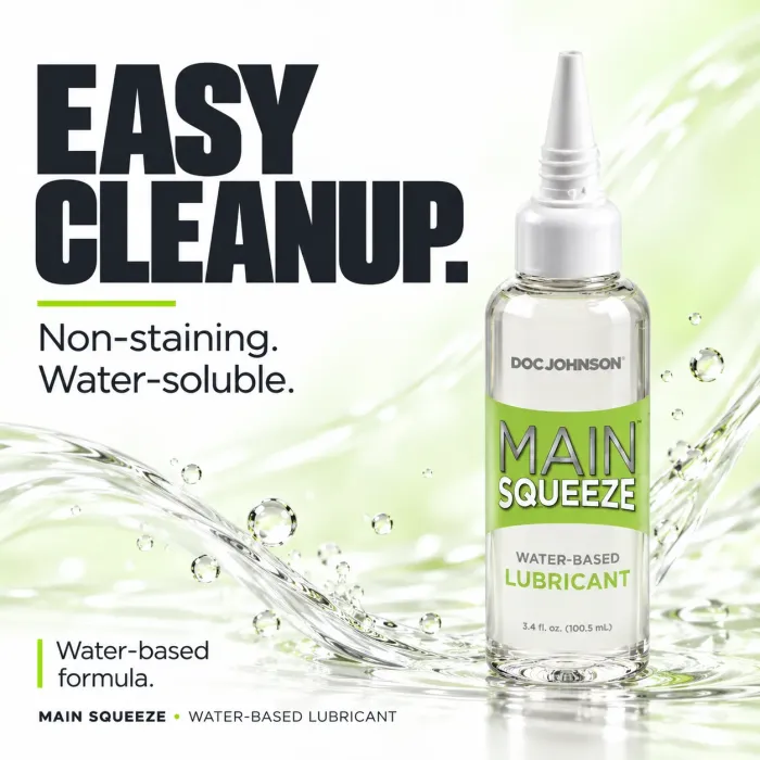 Main Squeeze glijmiddel op waterbasis 100 ml zonder parfum