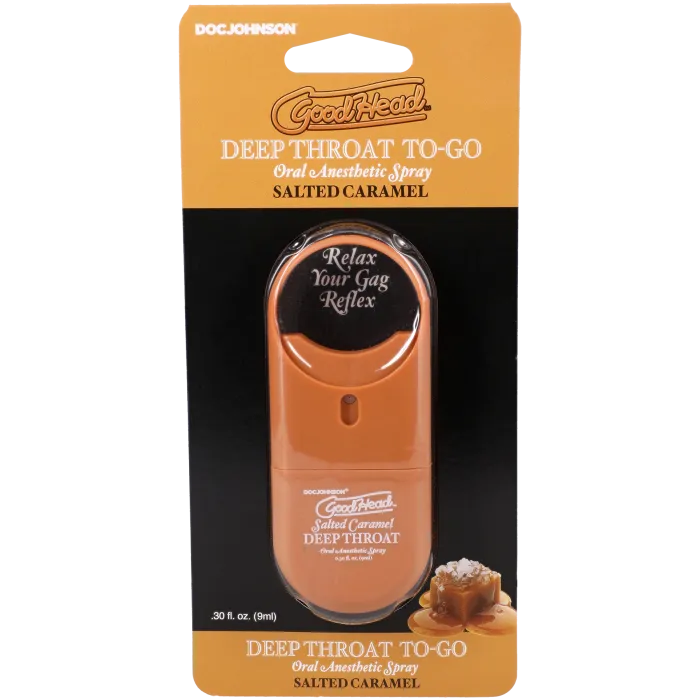 GoodHead Deep Throat To-Go keelspray salted caramel 9 ml
