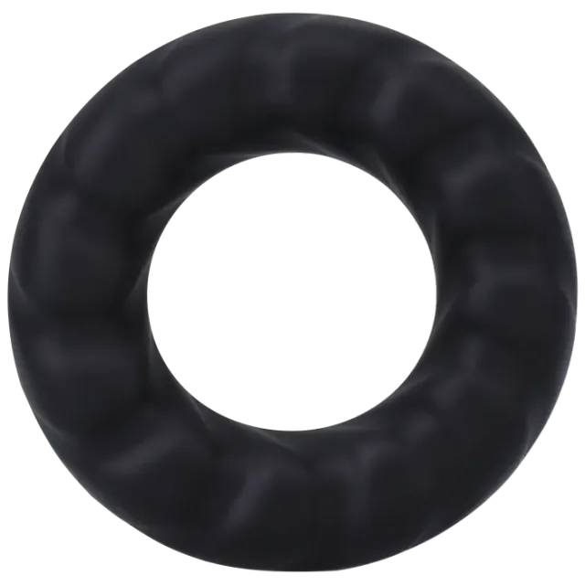 Rock Solid Fat Tire siliconen cockring breed zwart