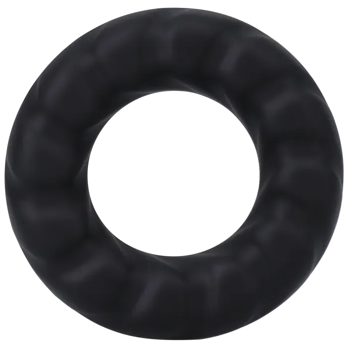 Rock Solid Fat Tire siliconen cockring breed zwart