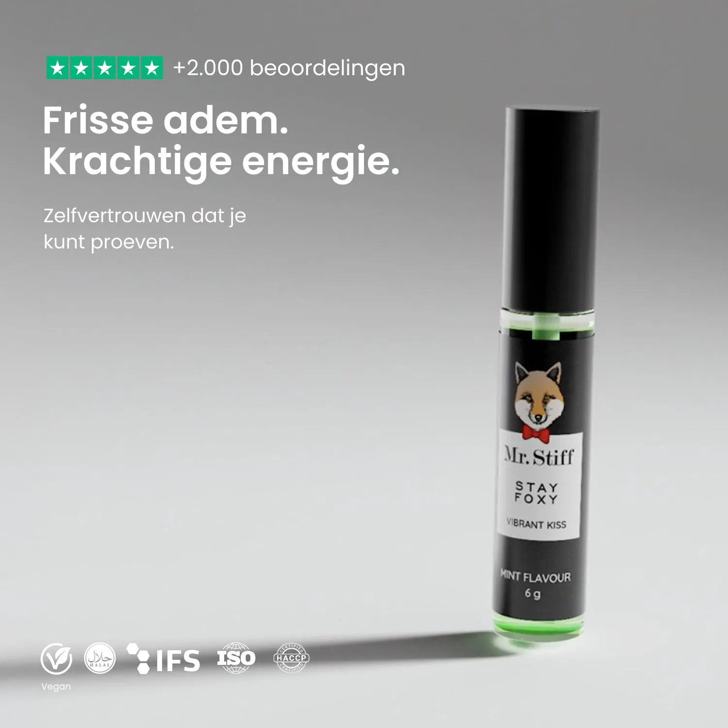 Mr Stiff Vibrant Kiss lippenbalsem mint tintelend vegan