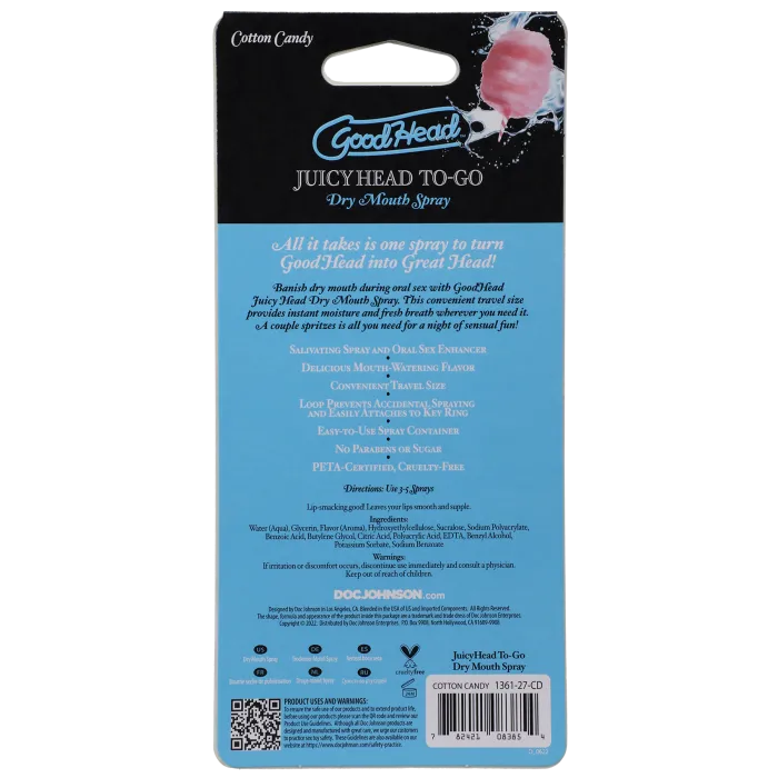 GoodHead Juicy Head mondspray cotton candy 9 ml