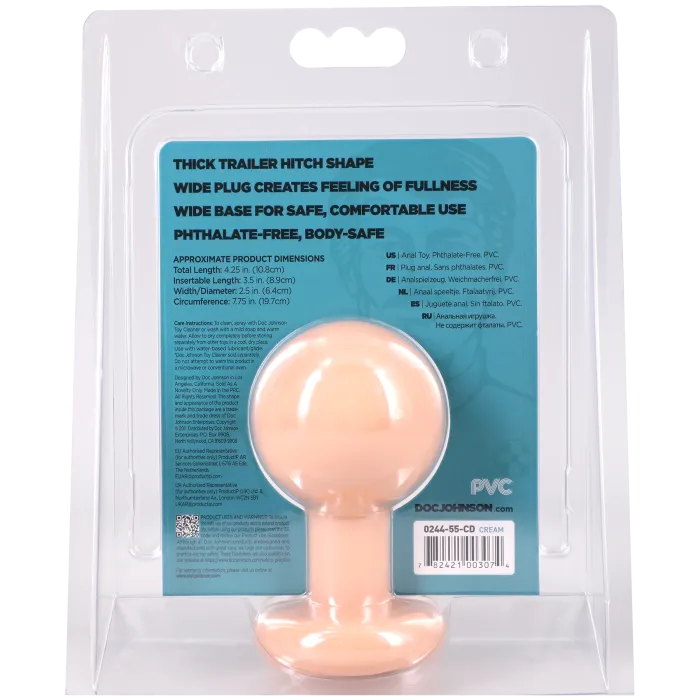 The Classics Classic Round butt plug medium cream
