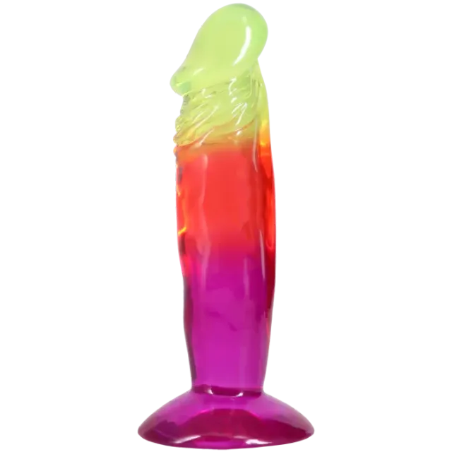 The Classics Crystal Jellies dildo 6,5 inch rainbow
