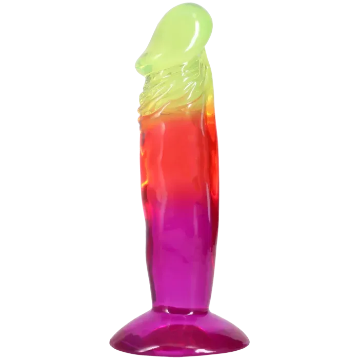 The Classics Crystal Jellies dildo 6,5 inch rainbow