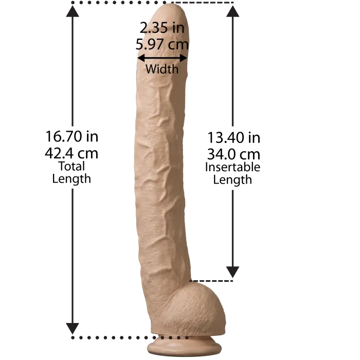 The Classics Dick Rambone dildo 43 cm met zuignap