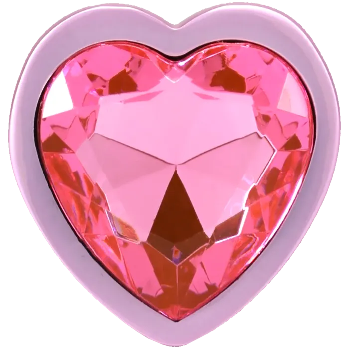 The Classics Booty Bling buttplug metaal small roze hart
