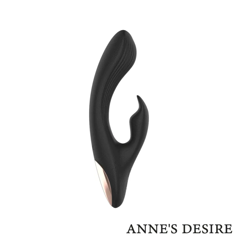 Anne's Desire WatchMe Rabbit vibrator zwart-goud op afstand