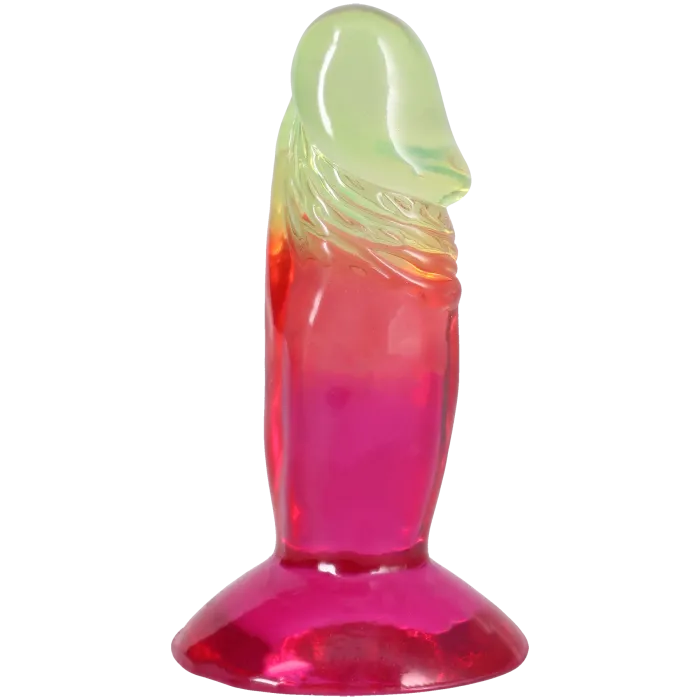 The Classics Crystal Jellies dildo 4,5 inch rainbow