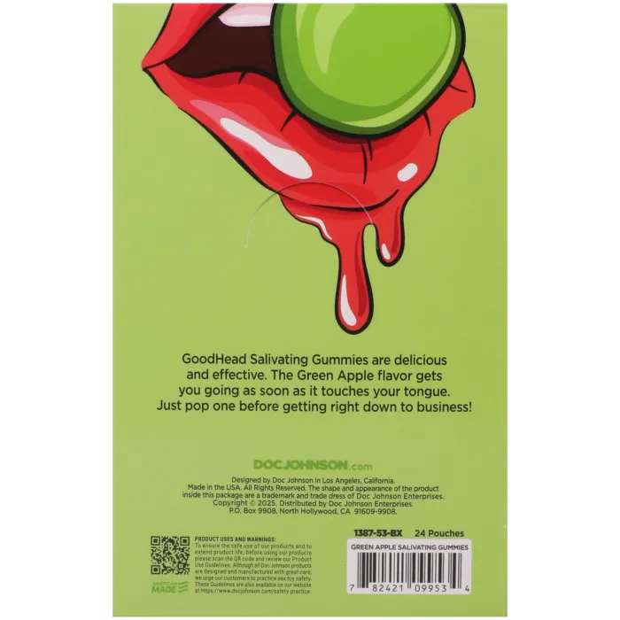 GoodHead Salivating Enhancers Green Apple gummies 1 stuk