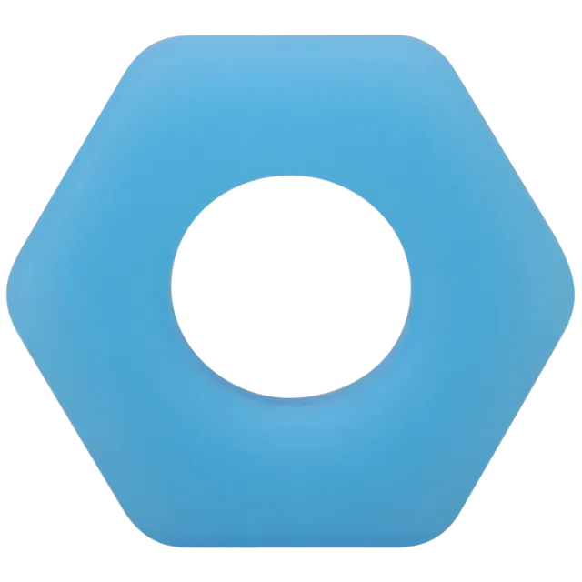 The Classics ROCK SOLID Cog cockring glow blauw silicone
