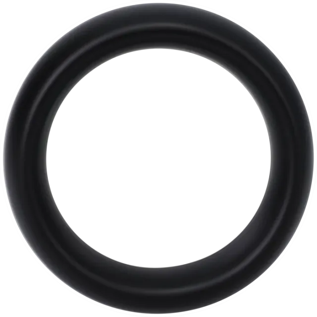 The Classics Rock Solid siliconen cockring Large zwart