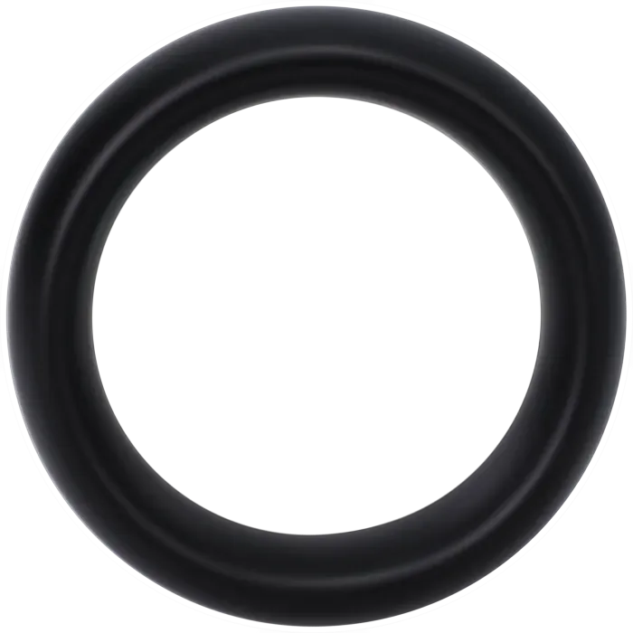 The Classics Rock Solid siliconen cockring Large zwart
