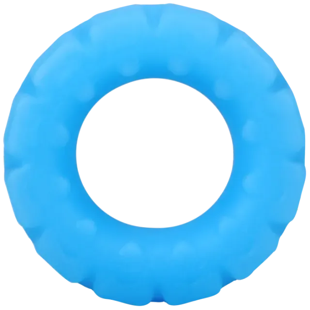 The Classics Rock Solid The Tire cockring blauw glow silicone