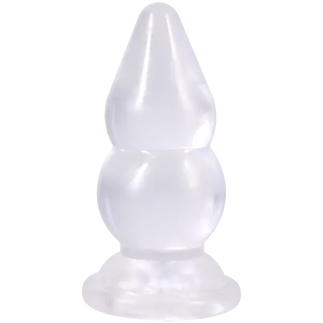 The Classics Crystal Jellies Double Pop Plug 6 Inch buttplug