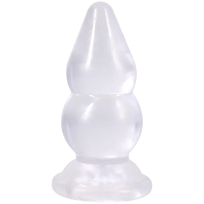 The Classics Crystal Jellies Double Pop Plug 6 Inch buttplug