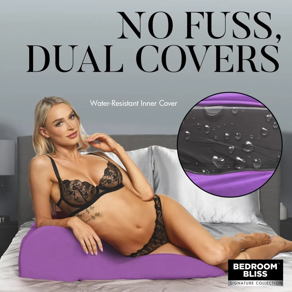 Bedroom Bliss Contoured Love Cushion Sekskussen Fluweel
