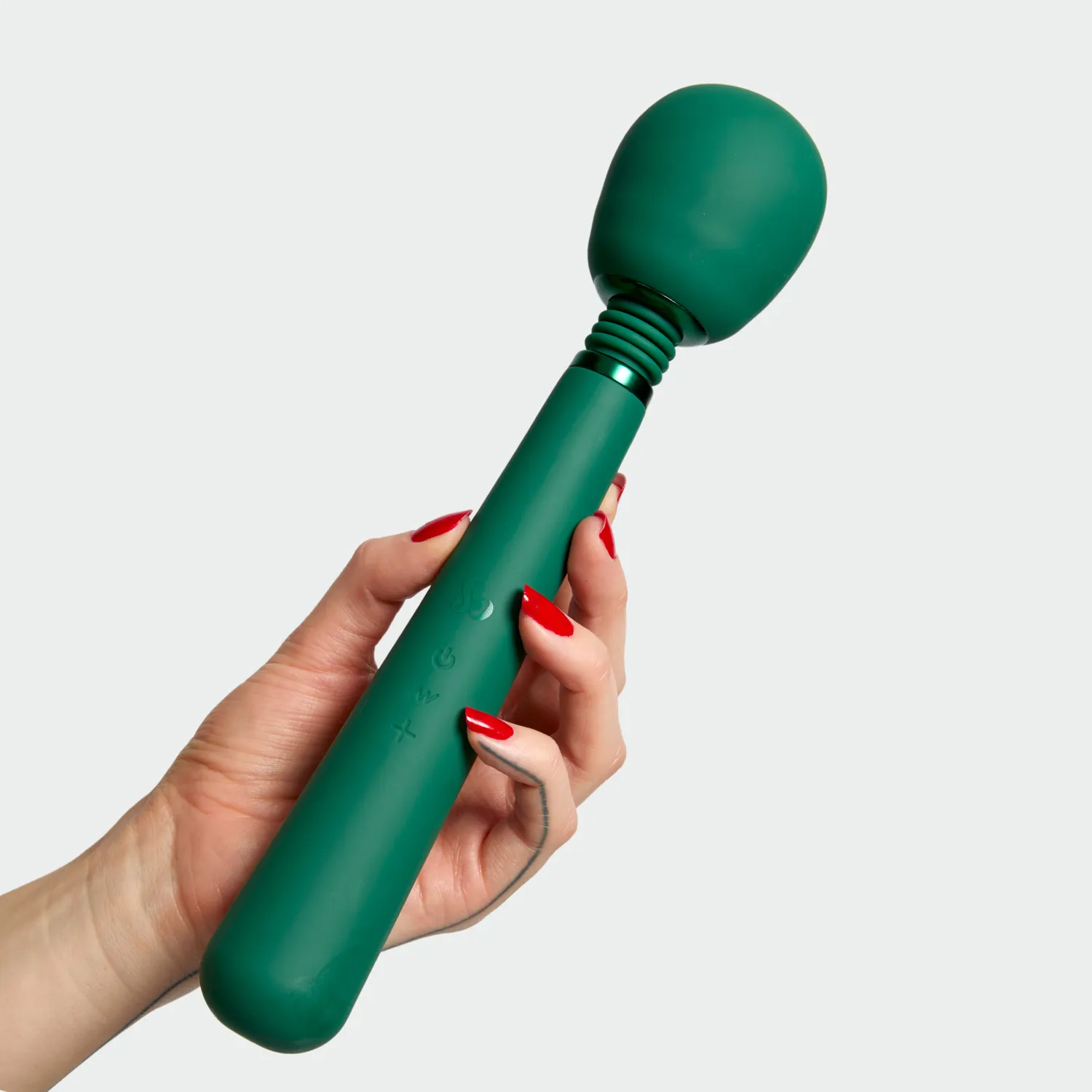 So Divine Wonder Wand Vibrator Groen Oplaadbaar Siliconen