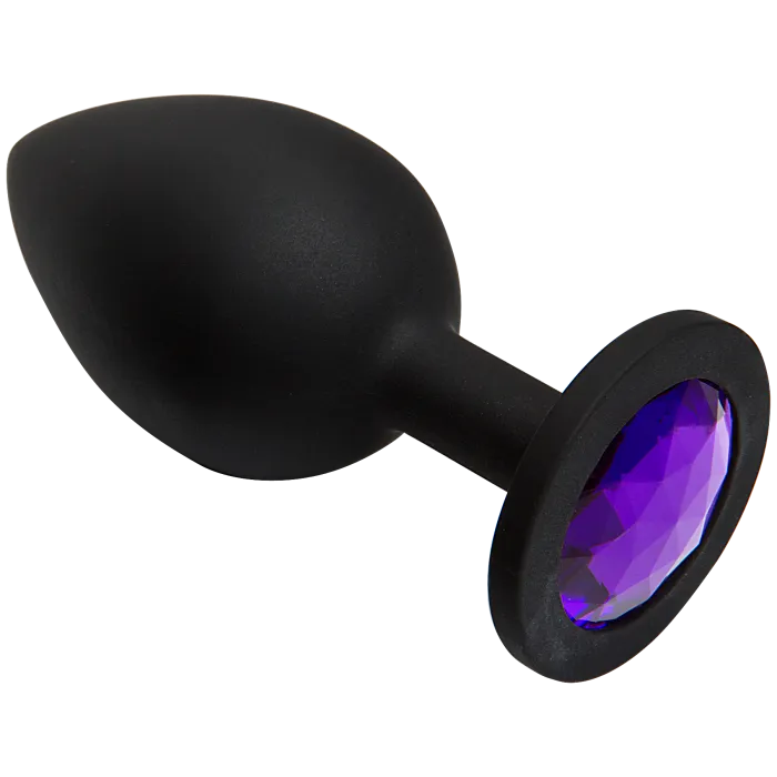 The Classics Booty Bling Jeweled Plug Buttplug Large Paars