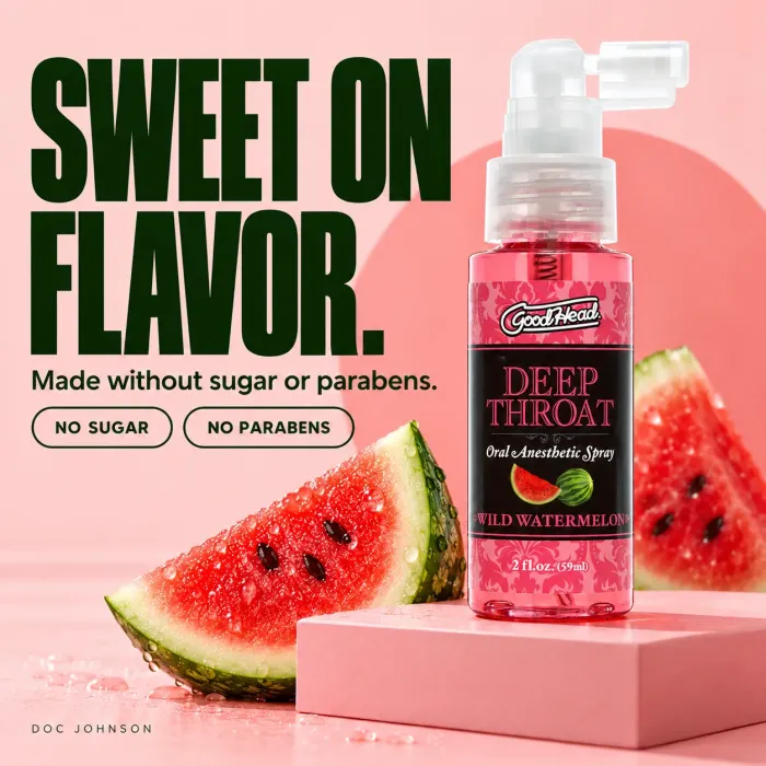 GoodHead Deep Throat Spray watermeloen keelspray 59 ml