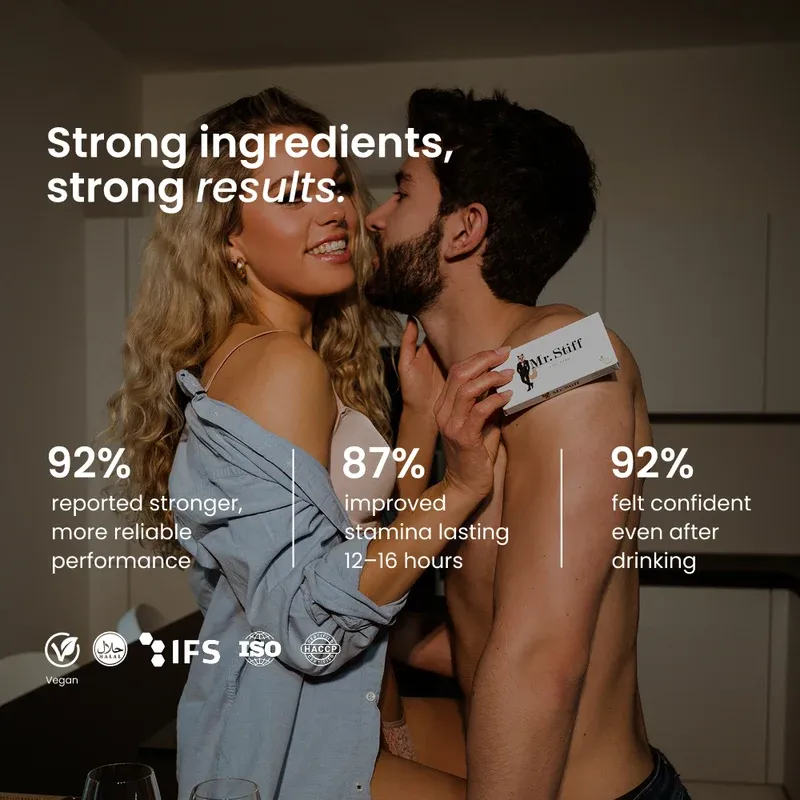 Mr Stiff Try Out proefpakket libidoset 1 shot + 5 capsules natuurlijk